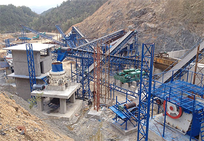 甘肅定西日產(chǎn)5000噸花崗巖制沙生產(chǎn)線(xiàn)現(xiàn)場(chǎng)